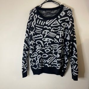 Forever 21+ Black and White Sweater